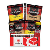 Jack Link's Beef Jerky SnackBOX Care Package Variety Pack | Gift Basket | Snack BOX (8 Items) Mothers Day, Final Exams, Graduation, Birthday, Date