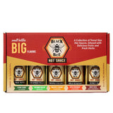 Black Bee Sampler Gift Set Gourmet Hot Sauce Variety Pack, 5 x 1.7 oz (50ml) Bottles, Mild To Hot Heat Levels, Small Batch Artisan Sauces, Unique
