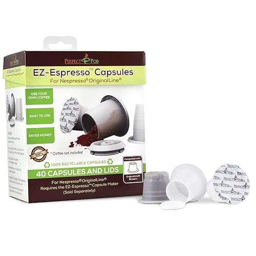 Perfect Pod 1-Pack EZ-Espresso Refill Pack - Compatible with Nespresso Original Line Capsule Maker, 40-Count (40-Ct Per Pack)