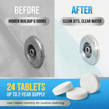 Lemant Jetted Tub Cleaner Bathtub Tablets (24 pack) | Compatible with Whirlpool & Spa Bath System, Whirl Tubs, Jets, Professional Septic Safe Jet Tub