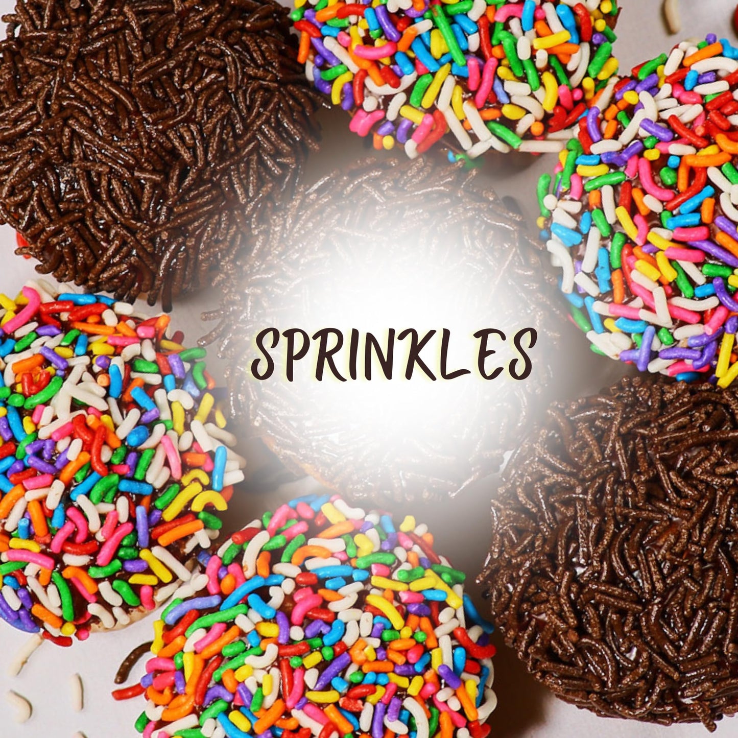 Mini Cupcakes [12 Count] Topped with Rainbow Sprinkles | Birthday Food Gifts for Your Mom, Dad, Grandkid |Fresh Vanilla Cupcakes Individually Wrapped