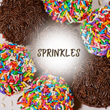 Mini Cupcakes [12 Count] Topped with Rainbow Sprinkles | Birthday Food Gifts for Your Mom, Dad, Grandkid |Fresh Vanilla Cupcakes Individually Wrapped