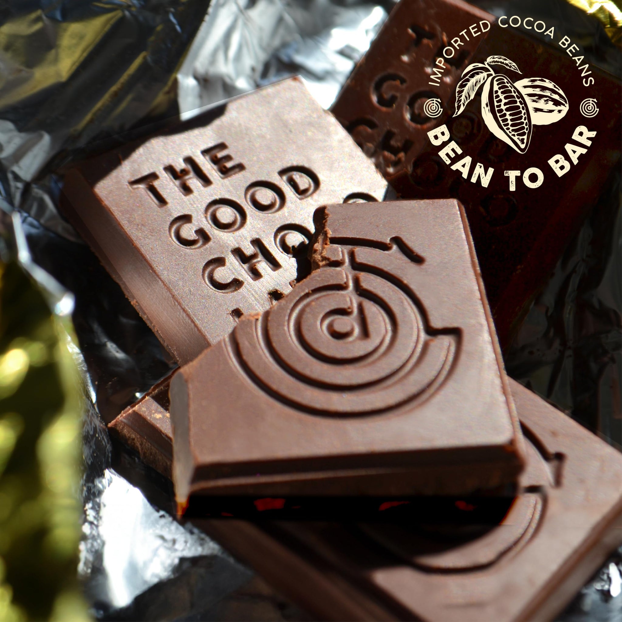 THE GOOD CHOCOLATE - Dark Chocolate Bars with Zero Sugar & Lower Net Carbs - Keto Chocolate Bar with Lower Calories, All Natural and Non-GMO Keto