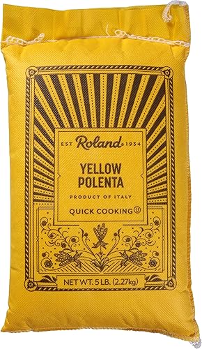 Roland Foods Medium Grain Yellow Polenta from Italy, 5 Lb Bag