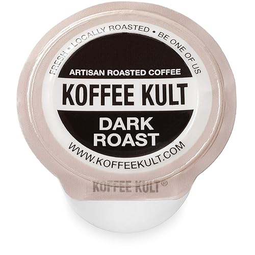 Koffee Kult Premium Dark Roast Coffee Single Serve coffee cups in pods for K-Cup 12 count