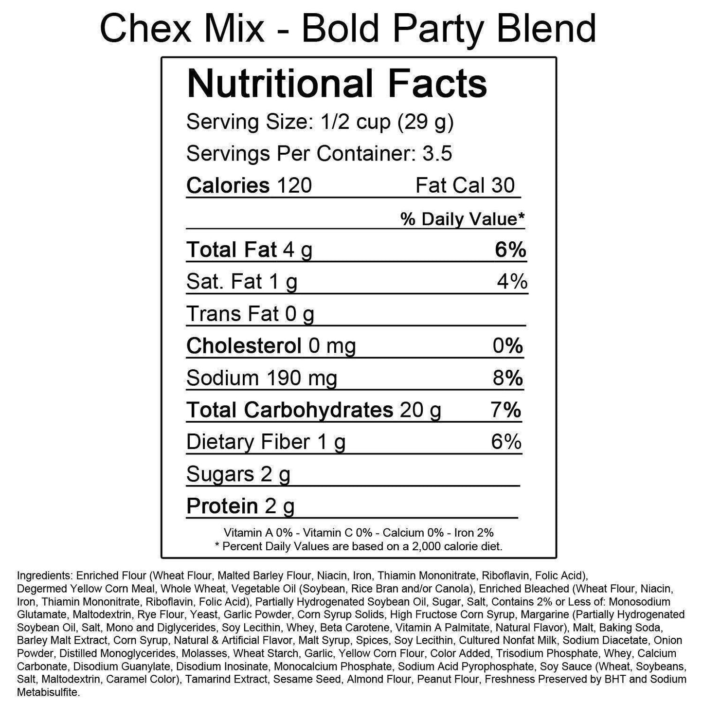 Chex Mix Bold Party Blend 3.75oz, 8 Count