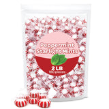 Starlight Mints - 2 Pound Bulk Pack (180 Count) - Peppermint Hard Candy - Old Fashioned Candy for Office Bowls, Holiday Buffets and Gifting - Festive