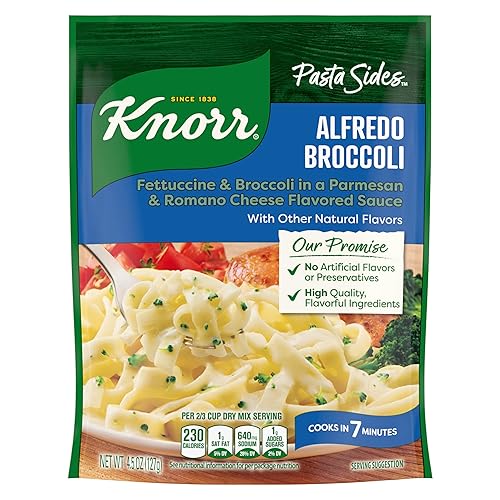 Knorr Pasta Sides Alfredo Broccoli Fettuccine For Delicious Quick Pasta Side Dishes 4.5 oz