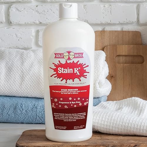Stain Rx Stain Remover, Effectively Eliminates Stains from Wine, Berries & Blood on Colorfast Fabrics, Carpets, Upholstery & Jewelry, Fragrance