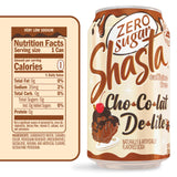 Shasta Zero Sugar Chocolat Delite | 12-Pack of 12oz Cans | Sugar Free Chocolate Soda | Unique & Guilt Free | Caffeine Free