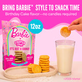 Cooper Street Snacks Barbie™ Birthday Cake Cookies - Made with Real Butter & Avocado Oil, Nut, Soy & Seed Oil Free, Thin & Crispy Party or Everyday