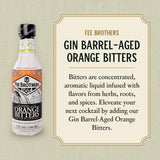 Fee Brothers Gin Barrel-Aged Orange Cocktail Bitters - Aromatic Cocktail Mixer & Concentrated Flavoring, Gluten Free, Vegan-Friendly, 5 fl oz