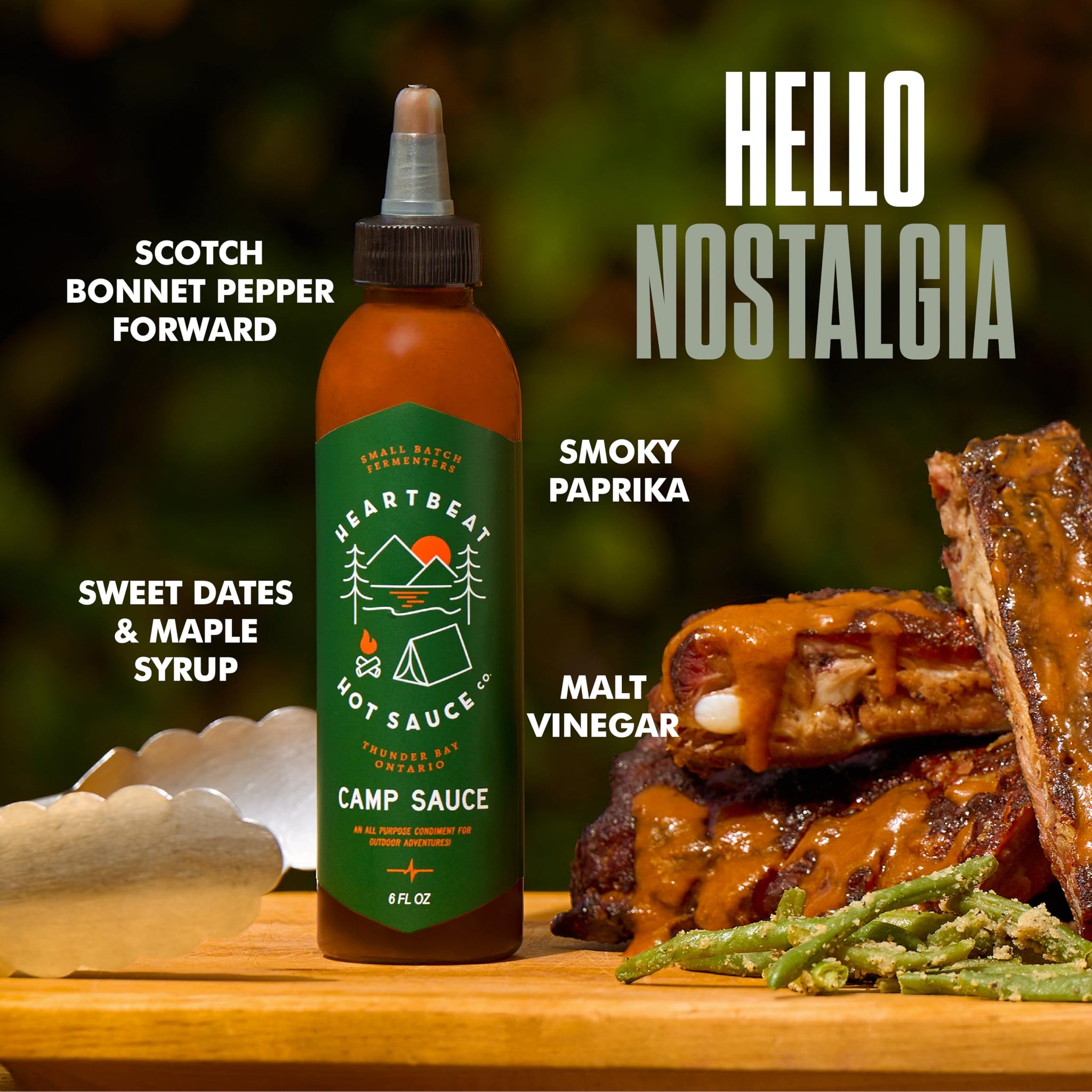 Heartbeat Hot Sauce Co. | Camp Sauce, 6 oz. 3 pack