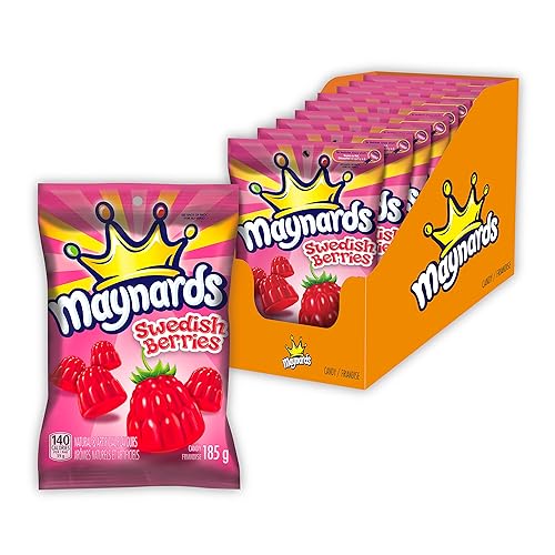 Maynards Swedish Berries, 185g, 9 Count - Imported from Canada