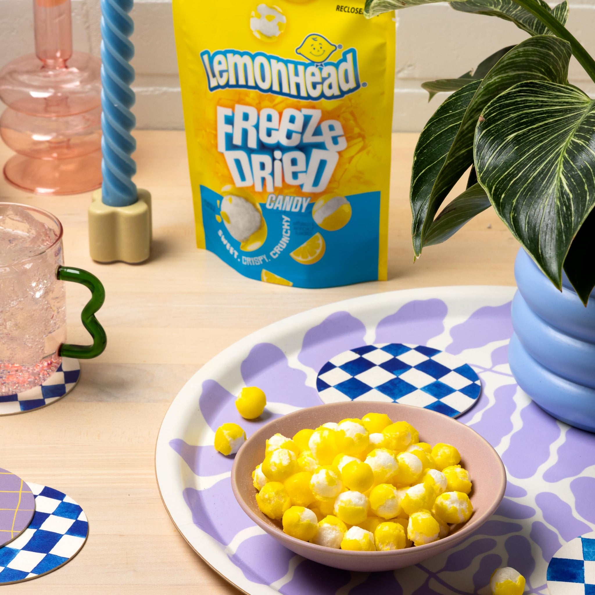 Lemonhead Freeze Dried Candy, Lemon Flavored, Recloseable Bag 4.0 oz
