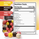 Banana Split Gumballs - 1 Inch Large Bubble Gum Balls - 1.7 LB Resealable Bag Double Bubble Chewing Gum - Vanilla Chocolate Strawberry Banana Flavors