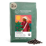 Pachamama Organic Coffee - Farmer's Blend Dark Roast Whole Bean Coffee - 2 lb - Farmer Owned & Regenerative