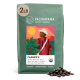Pachamama Organic Coffee - Farmer's Blend Dark Roast Whole Bean Coffee - 2 lb - Farmer Owned & Regenerative