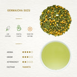 Senbird Premium Genmaicha With Matcha - Japanese Brown Rice Green Tea With Matcha - From Kyoto, Japan - Loose Leaf Tea In Airtight Tea Tin