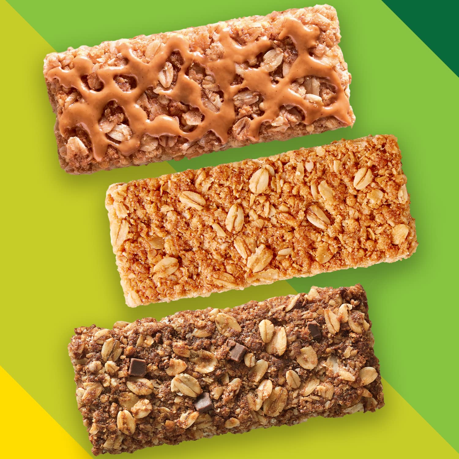 Nature Valley Crunchy Granola Bars, Oats & Honey, Peanut Butter, Oats & Dark Chocolate, Gluten Free, Value Pack, 60 Bars, 44.7 OZ (30 Pouches)