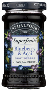 St Dalfour, Fruit Spread Superfruit Blueberry Acai, 6 Ounce