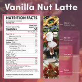Teeccino Organic Instant Vanilla Nut Herbal Latte - 14 Servings - Creamy Oat & Coconut Latte Plus MCT Oil with Vanilla & Dates Accenting Roasted