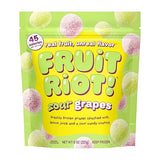 Fruit Riot Sour Candy Grapes, Made with Real Fruit, 8oz, Gluten-Free
