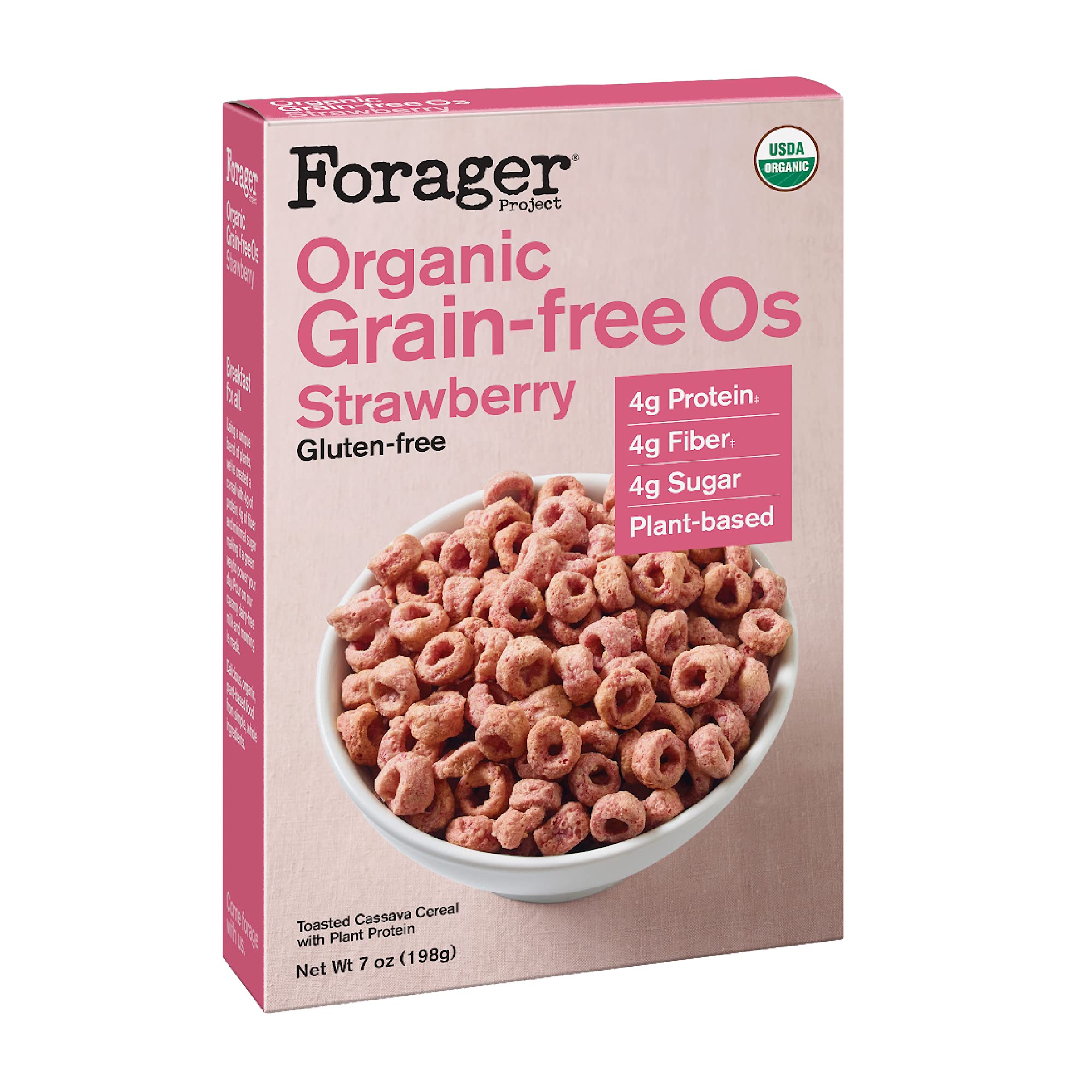 Forager Project, Cereal Strawberry Grain Free Organic, 8 Ounce