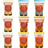 Colby Ridge 4 Flavor Gourmet Popcorn Assortment Large Sampler - Fluffy White, Fresh Caramel, Cheddar Cheese, and Kettle Corn Popped