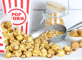 Gourmet Caramel Nut Popcorn with Peanuts by Its Delish, 5 lbs Bulk Bag - Caramel Air Popped Sweet Crunchy Glazed Carmel Corn With Nuts Snack, Movie
