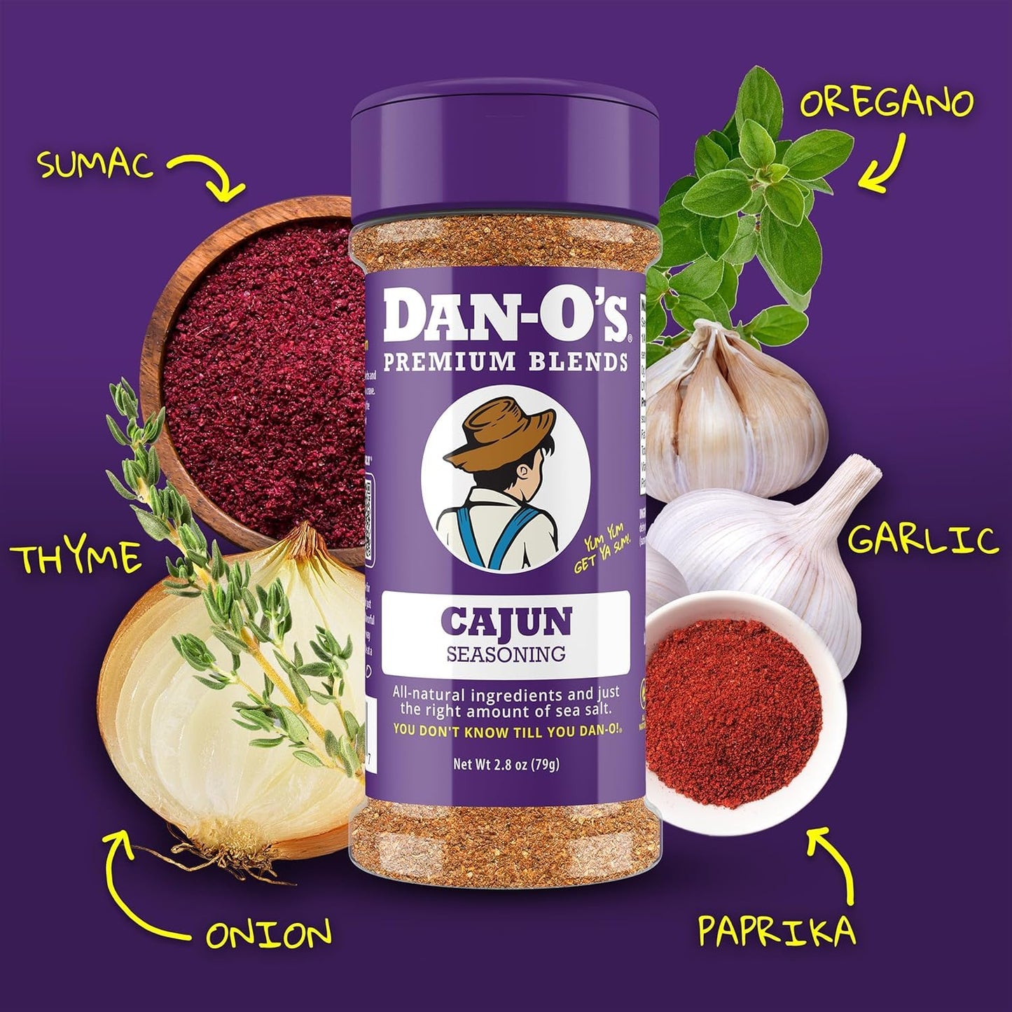 Dan-O’s All Star Seasoning Variety Pack - 5 Bottle Set - Original, Cheesoning, Preem-O, Cajun & Tac-O - All Purpose Spice Blends for Meat, Seafood