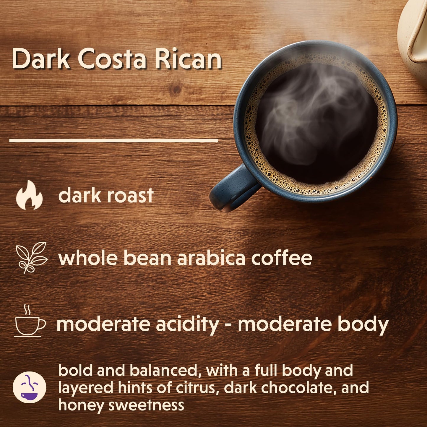 Coffee Bean Direct Dark Ethiopian Yirgacheffe, Whole Bean Coffee, Arabica Coffee, Dark Roast, 2.5 Pound Bag (Pack of 1)