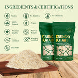 Rah Kataifi Shredded Fillo Dough - 500g (1.1lb) Kadayif For Dubai Chocolate, Knafeh Shredded Phyllo Dough Perfect For Dubai Chocolate Ingredients