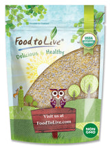 Food to Live Organic Old Fashioned Cornmeal Coarse, 2.5 Pounds - Non-GMO, Whole Grain, Vegan, Kosher, Bulk Yellow Milled Maize, Great for Baking