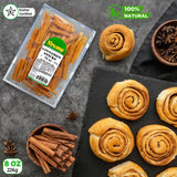 Premium Cinnamon Sticks | Cinnamon for Tea, Baking & Cooking | Perfect for Loose Leaf Tea, Seasoning, & Spice Blends (14 oz)