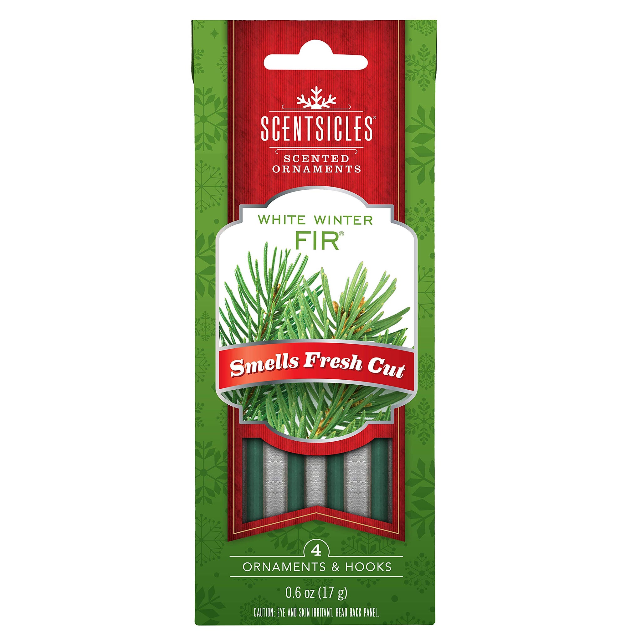 Scentsicles Tree Ornament White Winter Fir Scented Sticks