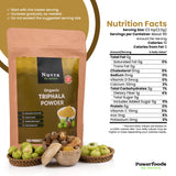 Nuvra by Nature Organic Triphala Powder - 8 oz | Herbal Mix of Amla, Bibhitaki and Haritaki | 100% Pure & Natural | Supports Immunity and Gut Health |