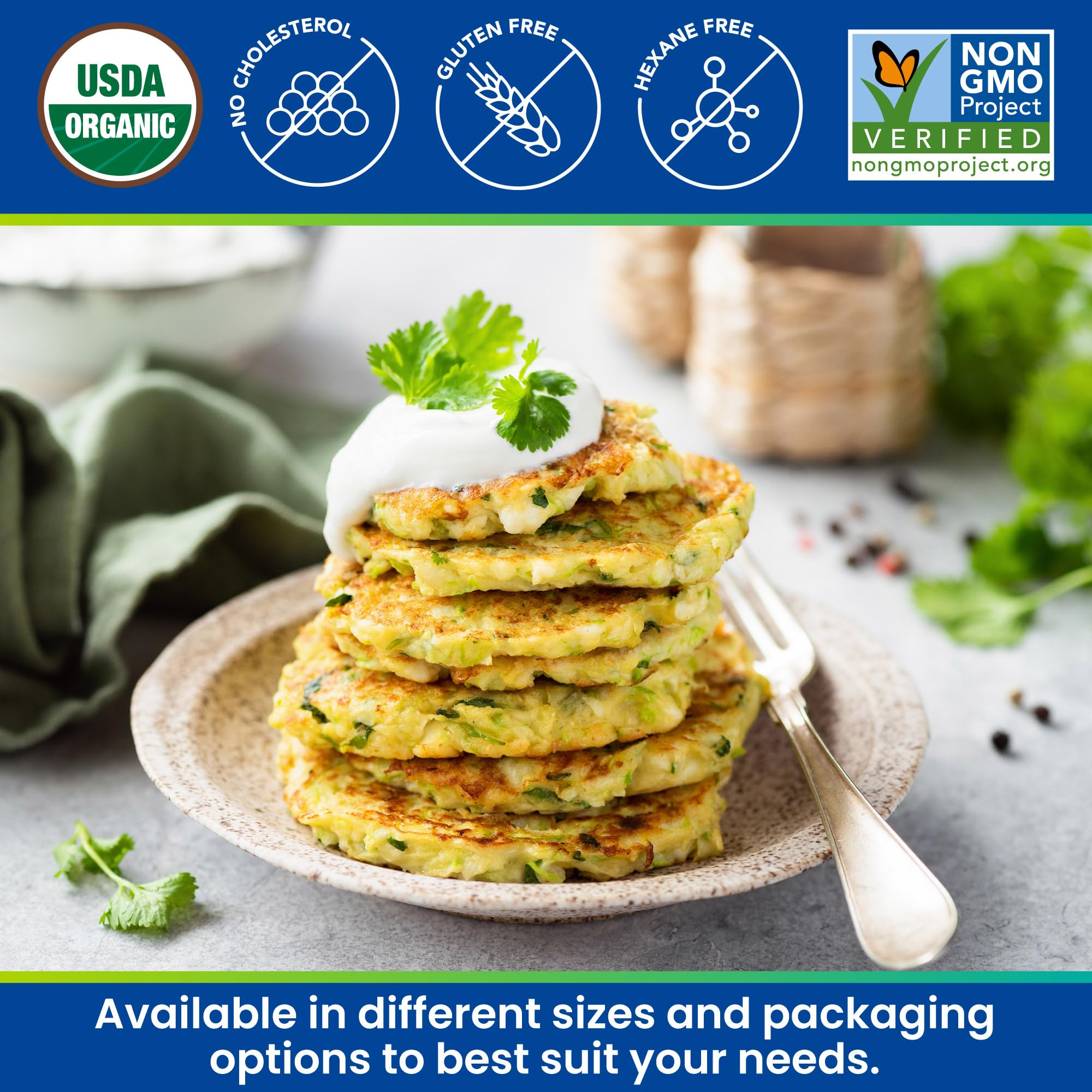 Kevala Organic Sesame Flour - 50% Protein Flour Made with Non GMO Sesame Seeds, With Mild Sesame Flavor, Vegan Protein Source, For Making Bread