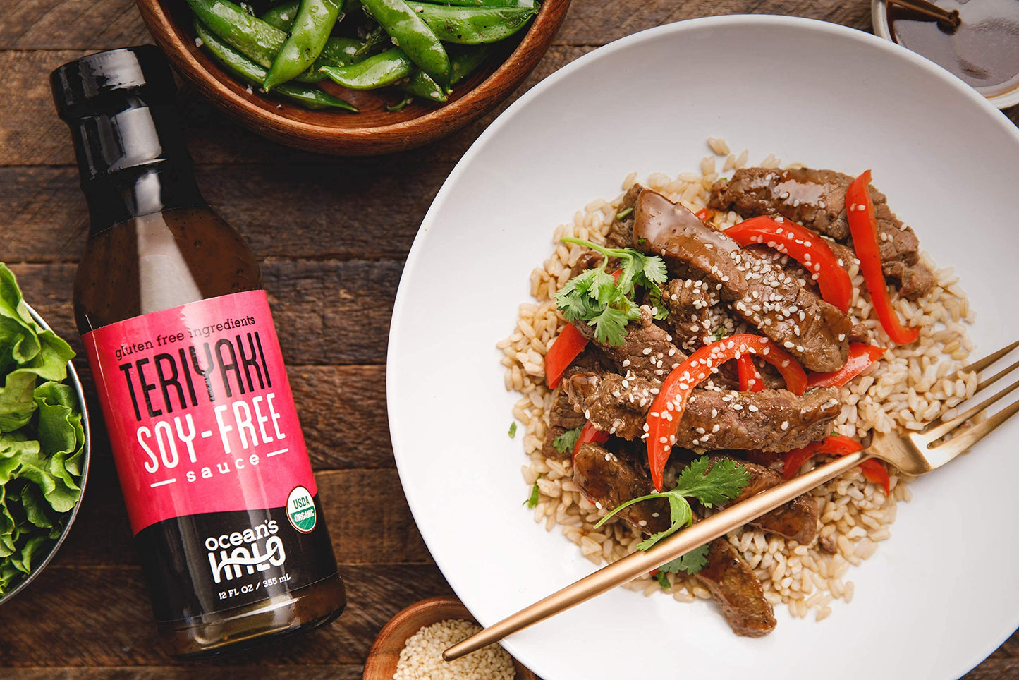 Oceans Halo Organic Soy Free Teriyaki Sauce, 12 FZ