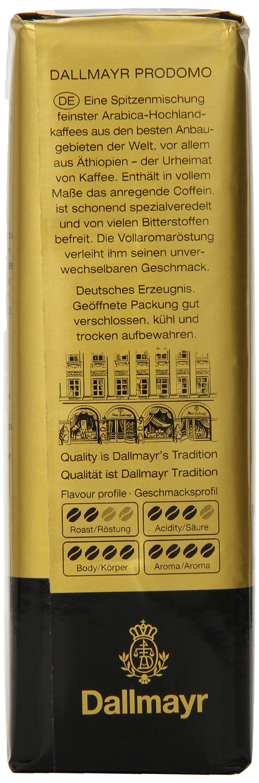 Dallmayr Gourmet Coffee, Prodomo (Ground), 8.8 Ounce (Pack of 3)