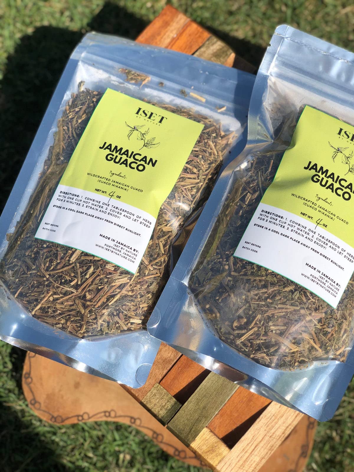 Jamaican Guaco Mikania Loose Leaf Herbal Tea, Wildcrafted, Dr Sebi Approved Alkaline,