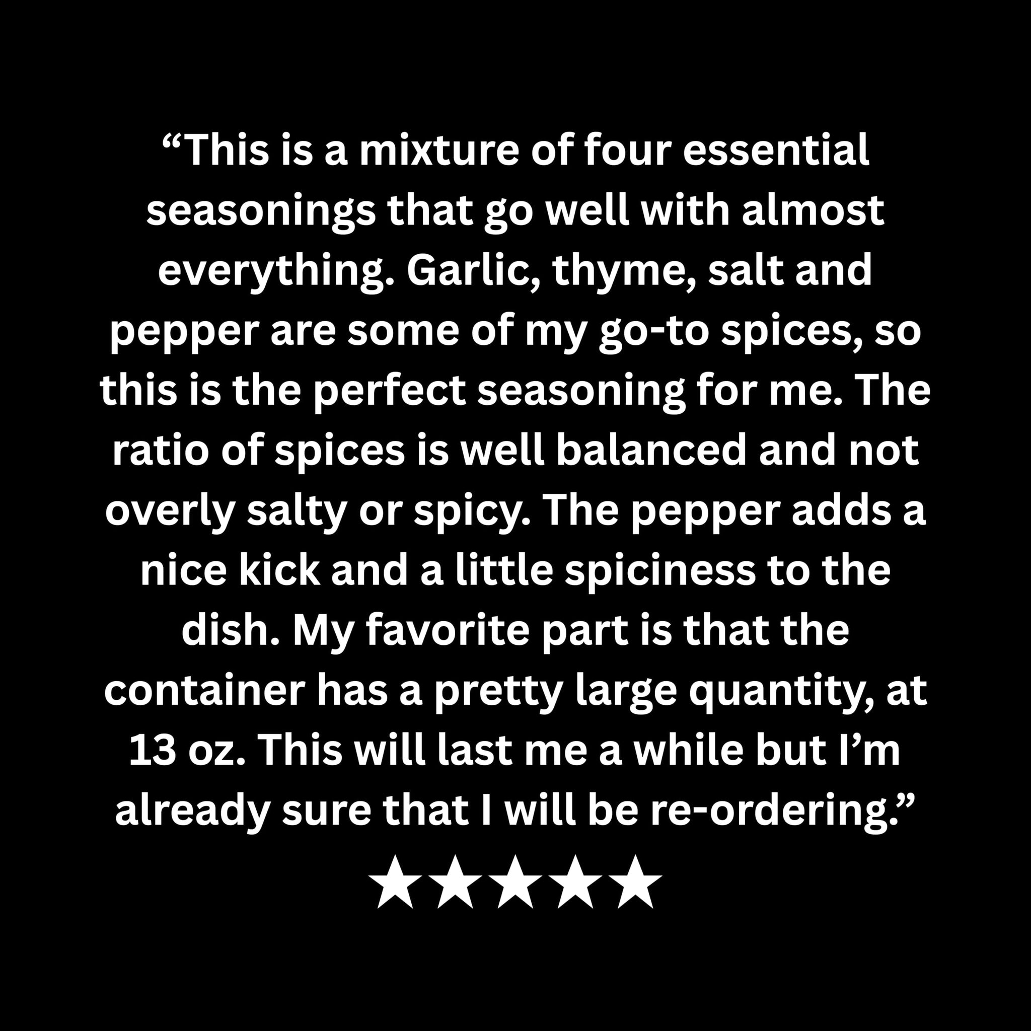 All Purpose BBQ Seasoning (13 oz) - BBQ Rub for Beef, Pork, Chicken & Veggies - No MSG, Gluten Free, All Natural - Savory Blend for Grilling, Smoking