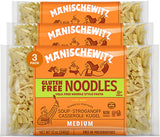 Manishewitz Gluten Free Medium Noodles 12oz (3 Pack) All Natural, Yolk Free, Low Sodium, Kosher for Passover and Year Round