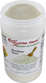 Essential Depot Xanthan Gum 20 oz. Powder USP FCC Food Grade - Gluten Free Cooking - Safety Sealed HDPE Container with Resealable Cap