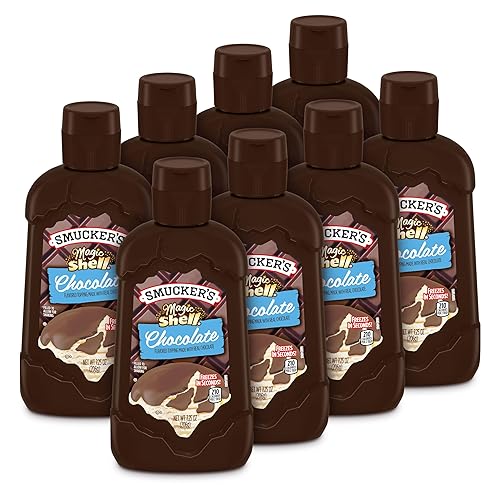 Smucker's Magic Shell Chocolate Flavored Topping, 7.25 oz Squeeze Bottle, 8 Count Case