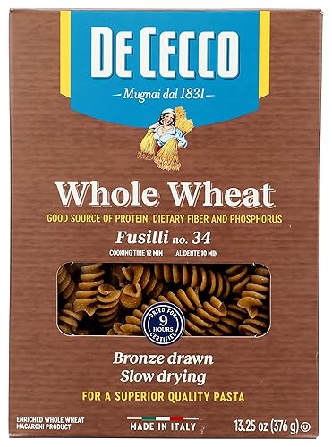 De Cecco Pasta Fusilli Whole Wheat, 13.25 oz