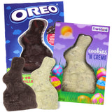 Cookies and Cream Easter Bunnies, Chocolate and Oreo Flavors, Classic Basket Stuffer Candy, 2 Ounces Each (Pack of 2)