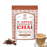 Leely Chai Co. Chocolate Masala Chai Loose Leaf. Real chocolate pieces. Small Batch, Black Tea & Whole Spices, Authentic Brew or Steep, 5OZ, 20 Cups