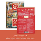 Cacaoteca 51 Milk Chocolate 3 Pack - Dominican Chocolate - Bean-to-Bar, Direct Sourced - Gluten-Free - Bundle