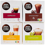 Nescafe Dolce Gusto 4 Flavour Variety Pack (64 Capsules) Boxed